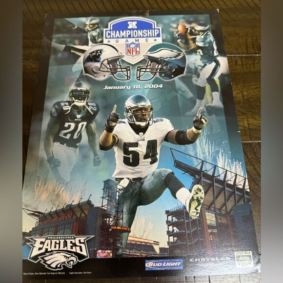 Philadelphia Eagles 2004 Championship Poster - Philadelphia Inquirer -GO! Eagles - Picture 3 of 3